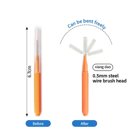 China Manufacturer of Ergonomic Interdental Brushes Multi Size Options for Dental Care