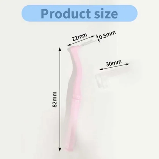 Slim Interdental Brush Oral Hygiene Interdental Toothpick DuPont Nylon Stainless Steel Interdental Brush