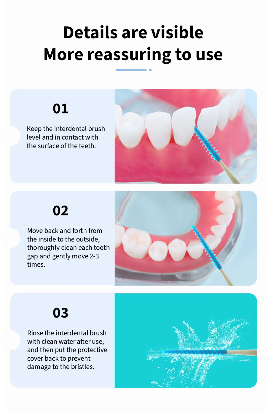Professional Manufacture Modern Universal Popular Silicone Toothpick with Clean Feature Nice Price Interdental Brushes