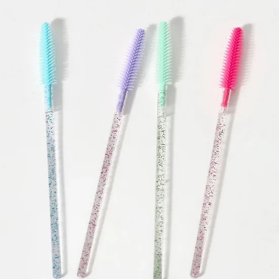 Crystal Stick Eyelash Brushes Disposable Mascara Wands Applicator Lash Scrub Makeup Brush Eyelashes Extensions Supplies