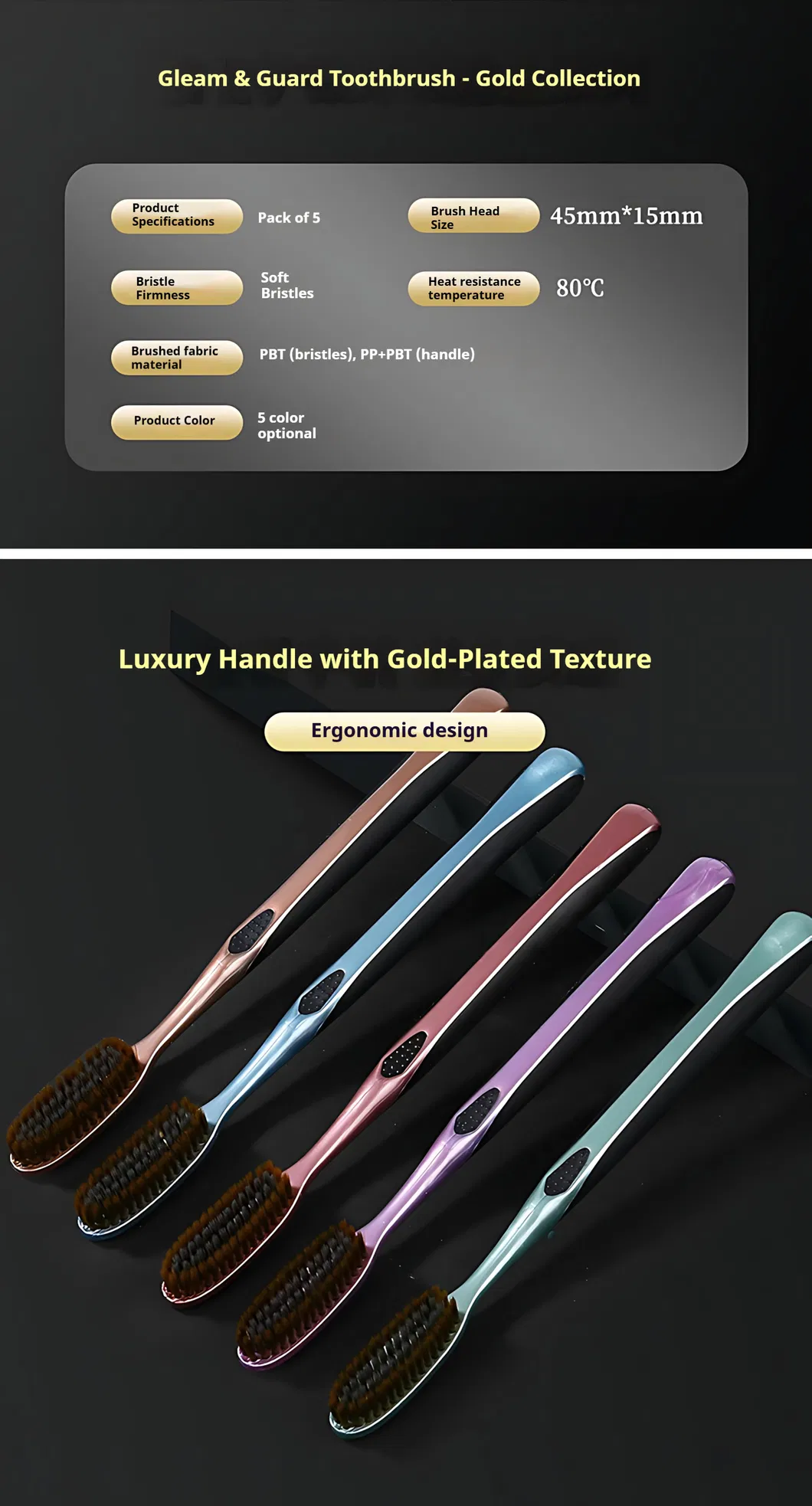 Best Wholesale Custom Assorted Color Adult Toothbrush for Household Use Nylon Bristle for Oral Care