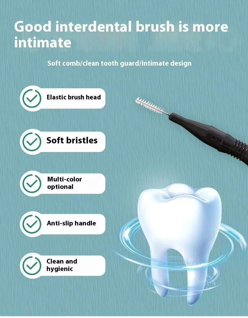 Disposable High-Quality Interdental Brush Deep Tooth Cleaning Travel Portable Compact Interdental Brush for Efficient Cleaning