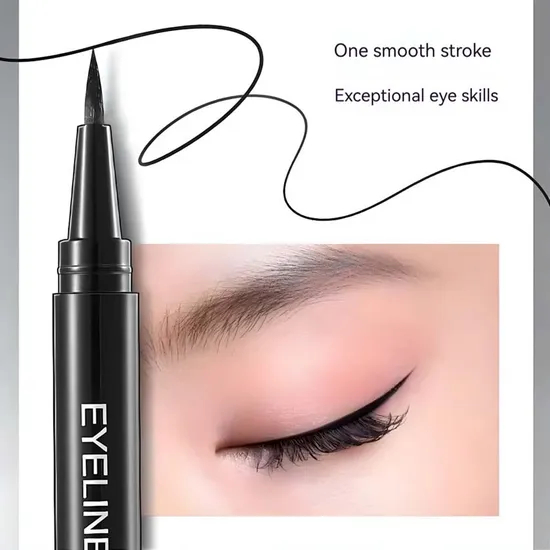 Smooth Quick Dry Long Lasting Vegan Black Liquid Eyeliner Pen Eyeliner Pen Ultra-Pigmented Waterproof Gel Eye Liner