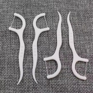 Eco-Friendly Biodegradable (Whole Stick) 50PCS Dental Floss Picks Corn Fibre PLA Portable Ultra Fine Cleaning Floss Stick