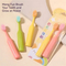 2025 Three Head Multi-Angle Cleaning Toothbrush Cartoon Handle Kid 3 to 5 Years Three Side Toothbrush 3 Pack Toothbrush