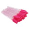 Custom Curved Rotating Long Handle Nylon Plastic Disposable Mascara Wands Eyelash Brush
