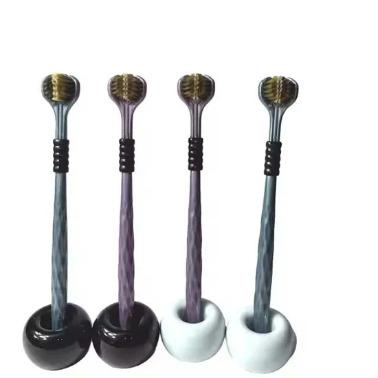 Disposable Three Sided Toothbrush for Adults Soft Bristles for Tongue Scraping Gum Cleaning Plastic for Hotels