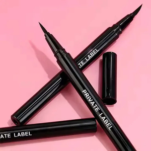 Private Label Your Logo Stamp Eyeliner Double Seal Double Head Seal Eyeliner Pen Waterproof and Non Smudging Dye Thick