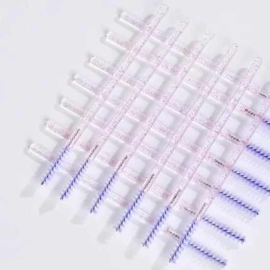 Micro Eyelash Cleaning Nylon Handle Mascara Applicator Disposable Wand Eyelash Brush Mascara Lash Spoolie Eye Extension