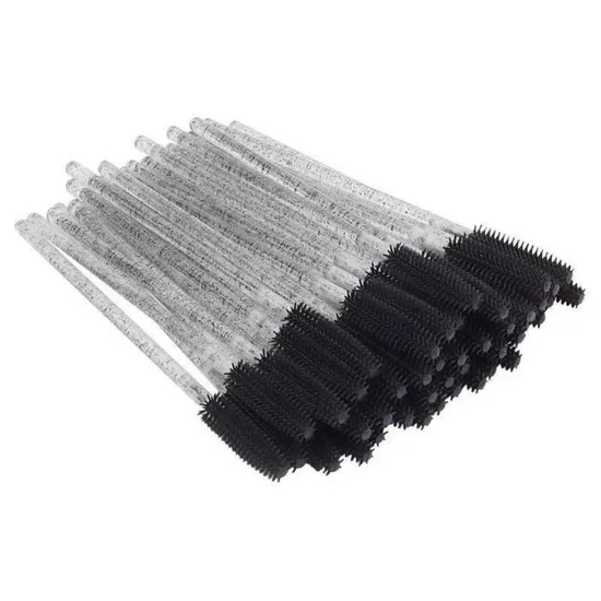 Disposable Plastic Eyelash Brush Mascara Wand Lash Brush Colorful Eyelash Extension Brushes