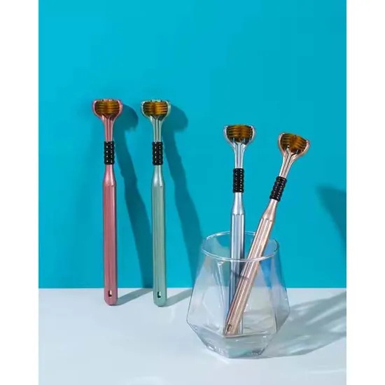 Three Sided Toothbrush Adult Toothbrush with Individual Packaging Adult Toothbrush