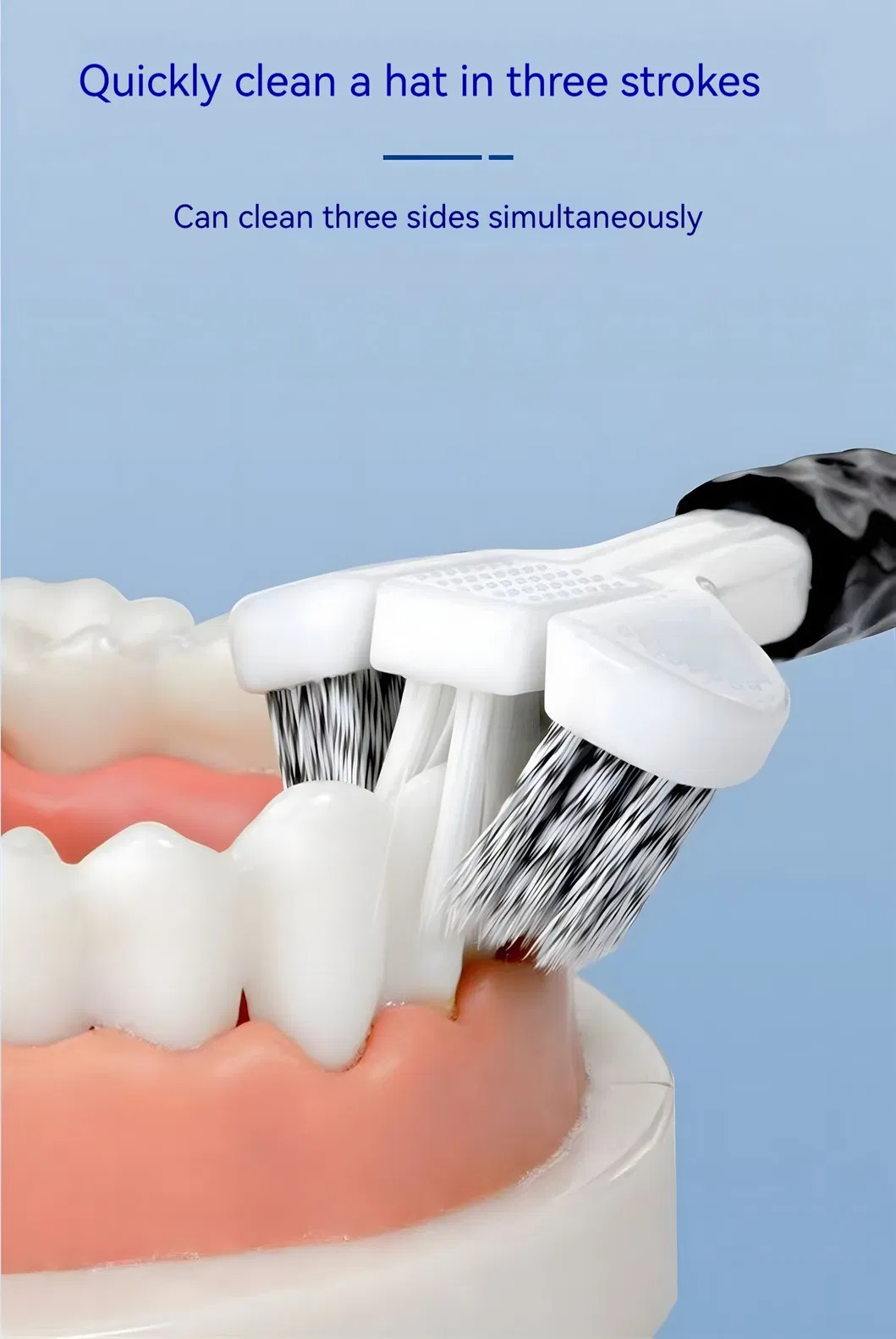 360rotating Toothbrush Soft Bristles New Wrapped Three-Sided 3D Soft Bristle Toothbrush 3 Sided Autism Toothbrush