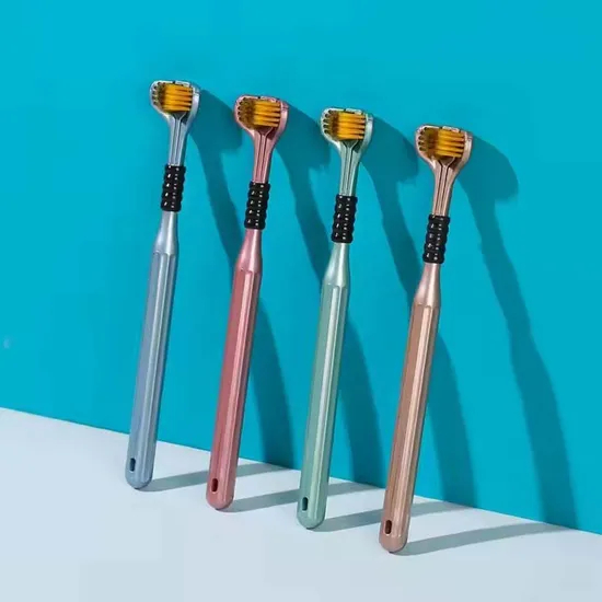 5 Packs of Three Angles for Package Cleaning Toothbrushes with Soft Bristles Available Anytime