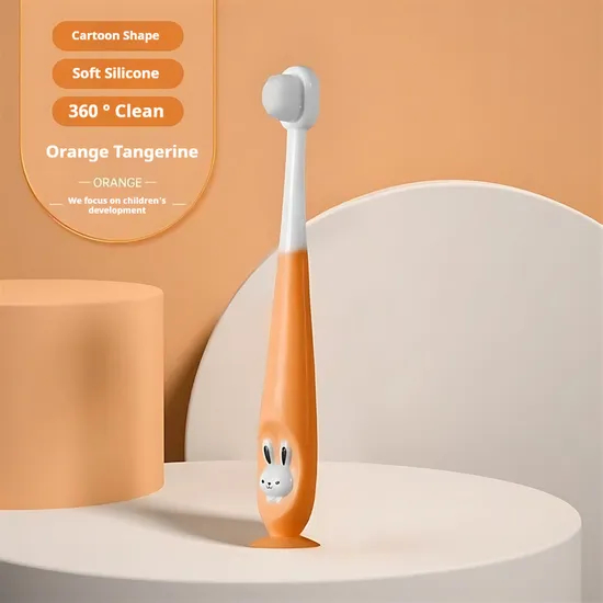 High Quality Kids Toothbrush with Comfortable Handle and Deep Cleaning Soft Nylon Bristles for Children's Home Use Wholesale