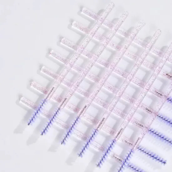 Wholesale Hot Selling Private Label Wooden Handle Eyebrow Eyelash Extension Spoolie Wand Pink Eye Brow Lash Mascara Brush