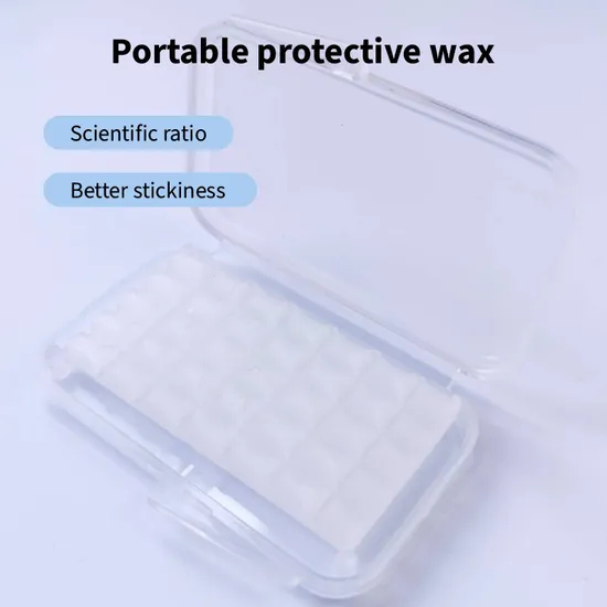 OEM Customized Portable Case Ortho Brace Mint Flavor Oral Hygiene Dental Carving Relief Wax Dental Orthodontic Wax