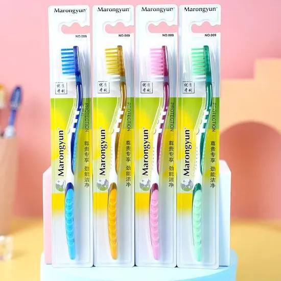 Sience Nano Antimicrobial Home Care Kit Set Three Soft Blue Yellow Pink Toothbrushes for Adults Antibacterial Home Use