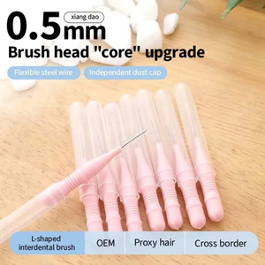 Portable Compact Box Interdental Brush Custom Color Oral Care Tooth Cleaning Toothbrush