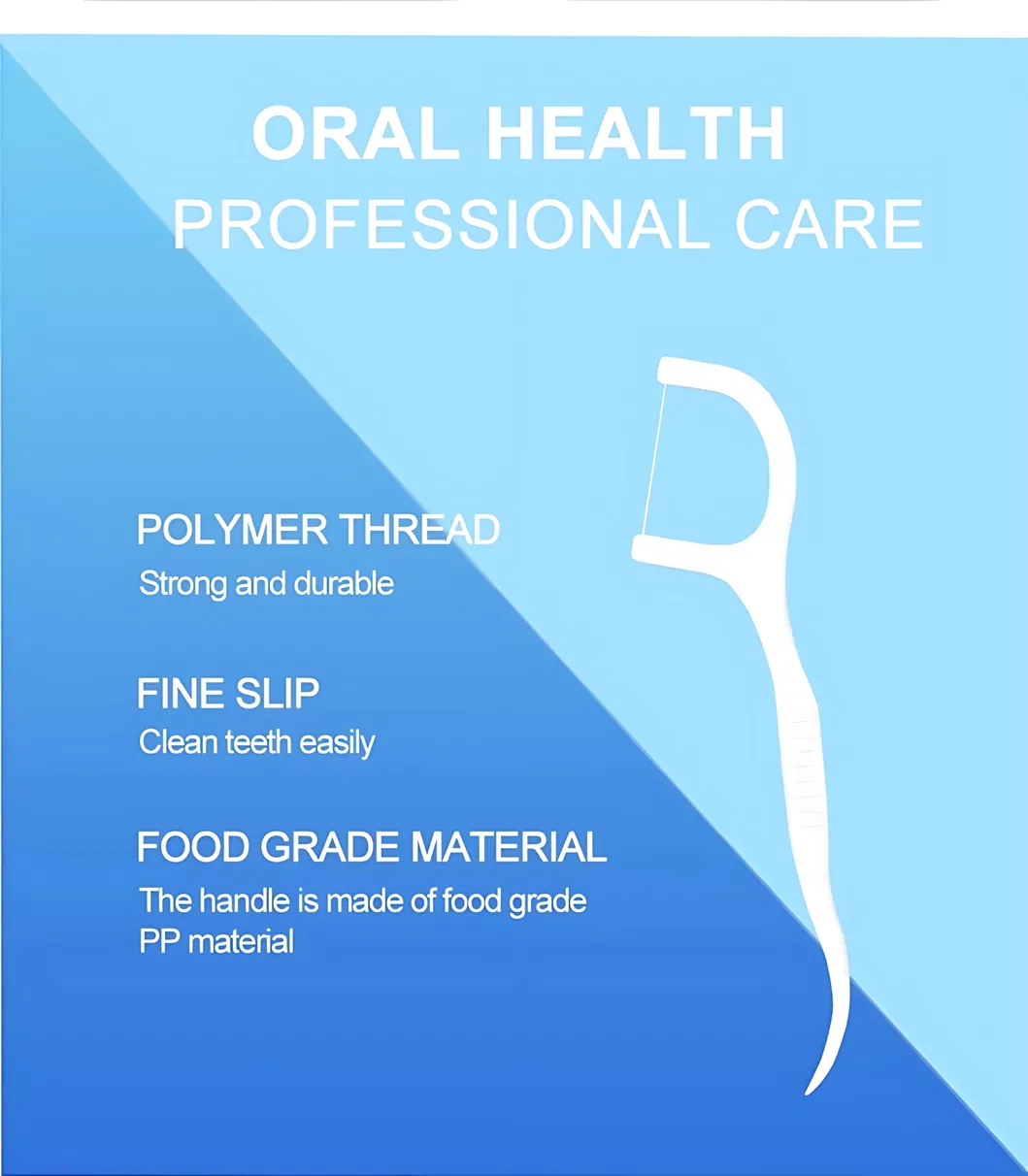 Best Dental Floss 50PCS White Bamboo Charcoal for Plaque Removal