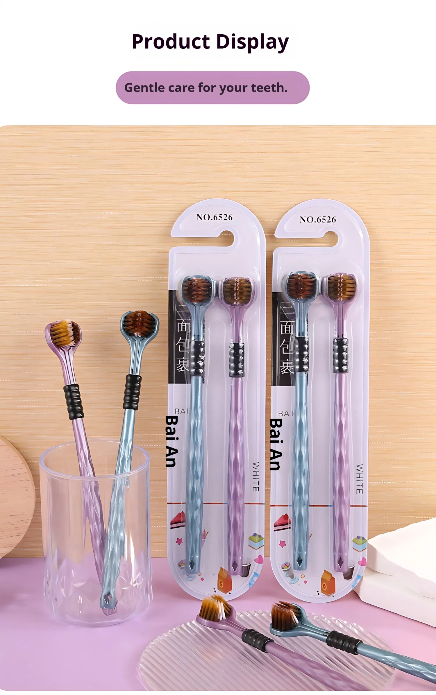 Soft Clean Deep Toothbrush Effectively High Quality Oral Care Teeth Brush Wholesale Cheap Adult Toothbrush Hygiene Products