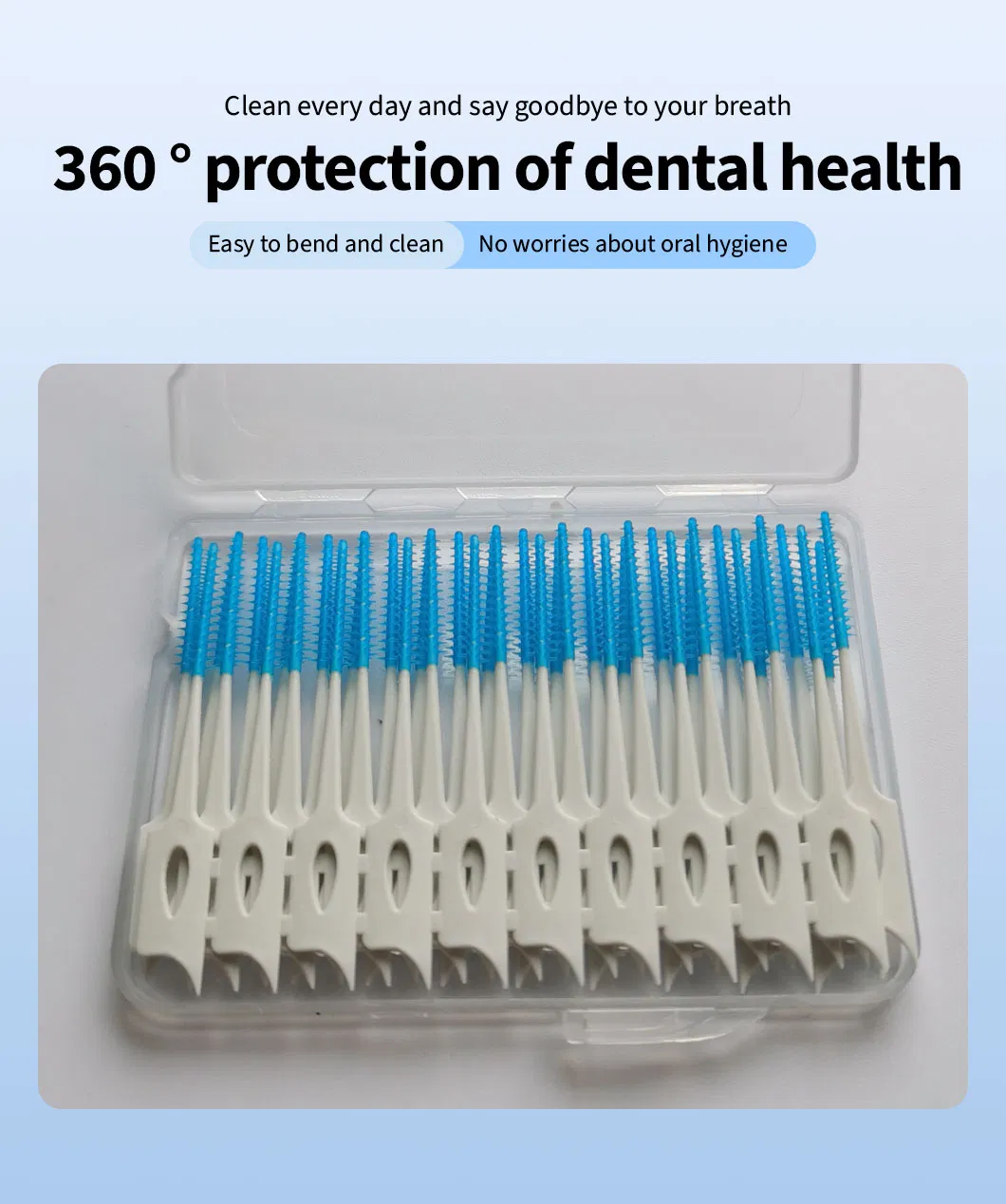 High Quality Silicone Interdental Brush Soft Bristles for Teeth Cleaning Dental Care Oral Hygiene Reusable
