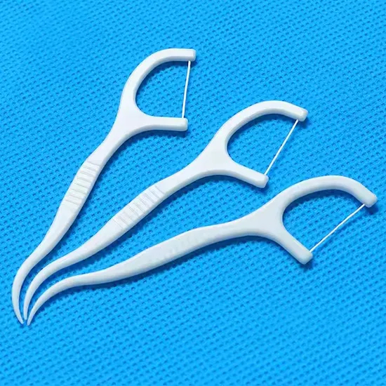 High Quality 100PCS Sealed Bag Packing Tooth Floss Pick Dental Fosser