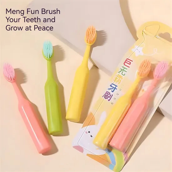 Manual Toothbrush Oral Cleaning Tools for Children Training Teeth Cleaning Whole Mouth Toothbrush for Kids