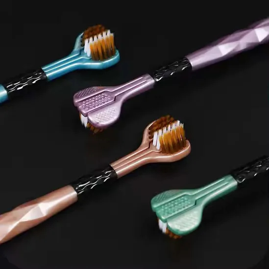 360° Clean 3D Multi-Angle Toothbrush - Deep Plaque Removal for Back Teeth & Braces Dentist Tested (2-Pack)