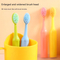 Children's Three-Sided Toothbrush with Soft Bristles Portable for Home Use Good for Gum Care and Clean Each Tooth