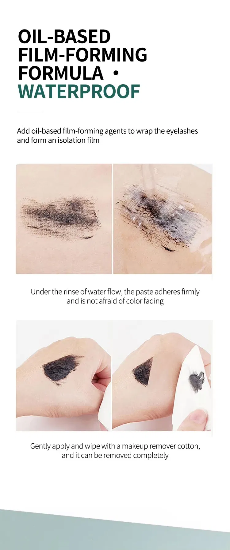Popular Water Ripple Style Empty Plastic &amp; Aluminum Mascara with Metal Brush