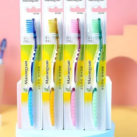 Airkiss 5 in 1 Toothbrush Adult Plastic Tooth Brushes with Mouthwash Floss Picks Tongue Scraper Toothpicks for Travel