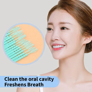 Double-Ended Fishbone Toothpick Eco-Friendly Promotional Interdental Brushes Dental Equipment
