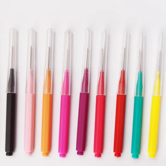 Reusable 1.5mm Flosser Tooth Interdental Stick Pick Orthodontics Brace Toothpick I Shape Dental Interdental Brushes
