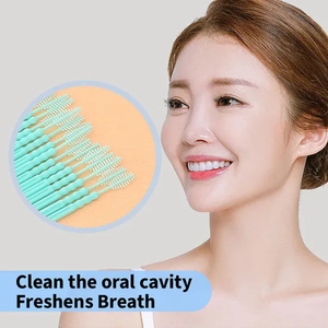 Wholesale Eco-Friendly Fine Quality Double-Ended Fishbone Toothpick Creative Design for Space-Saving Interdental Brushes