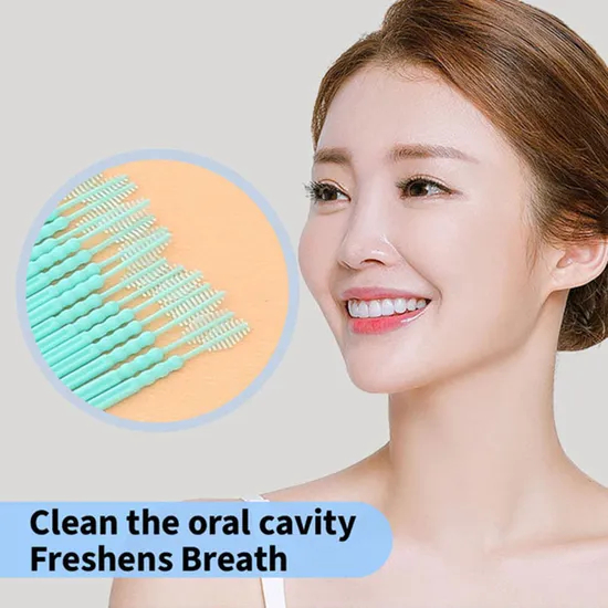 Wholesale Eco-Friendly Fine Quality Double-Ended Fishbone Toothpick Creative Design for Space-Saving Interdental Brushes