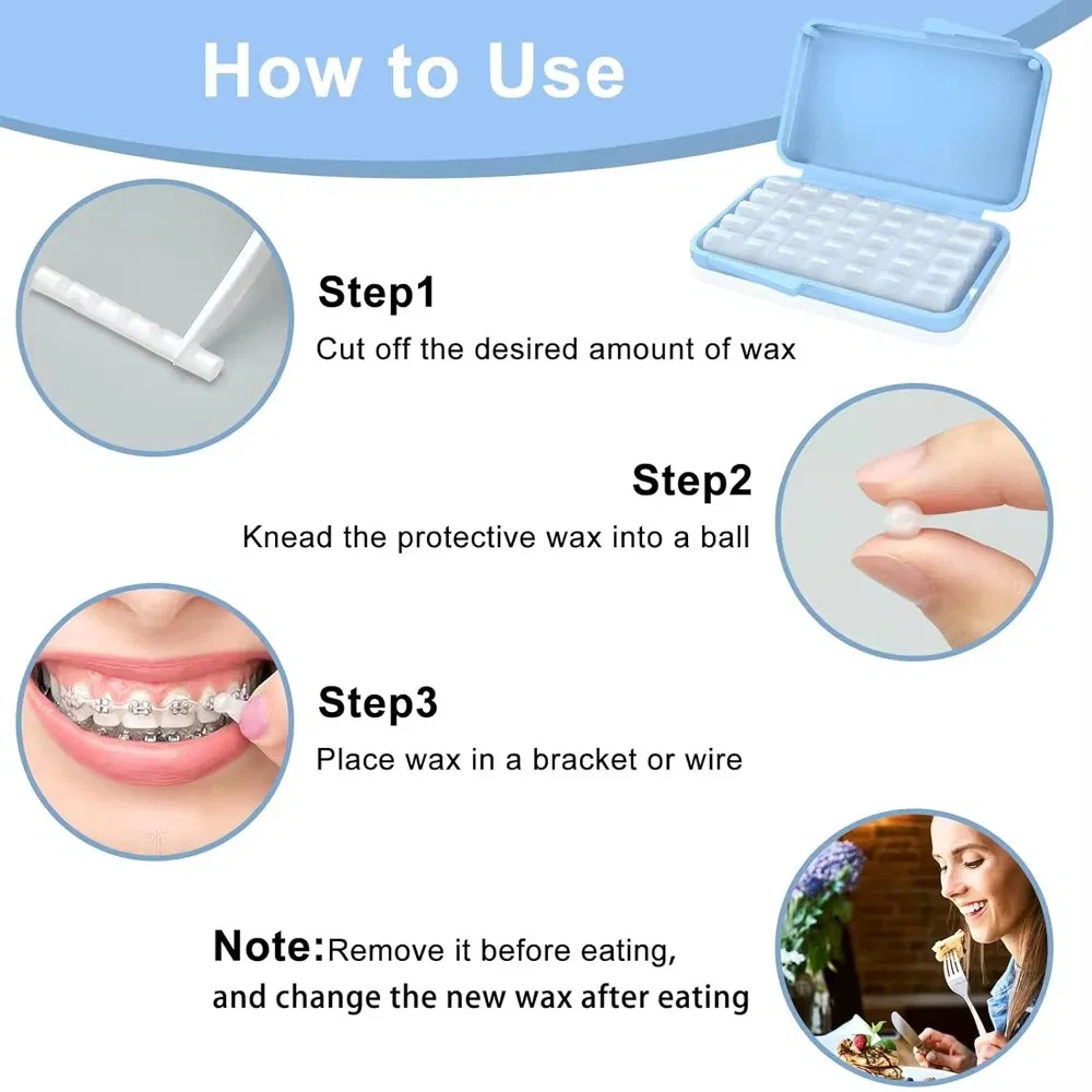 Professional Wholesale Boxed Portable Dental Relief Orthodontic Wax for Sale