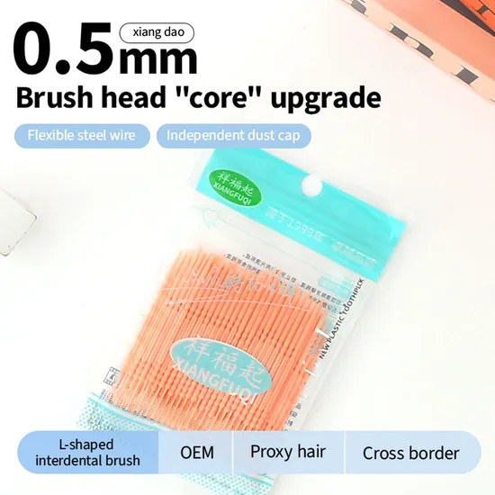 High Toughness Multicolor Fishbone Double-Ended Toothpick Cost-Effective Interdental Clean Feature Plastic