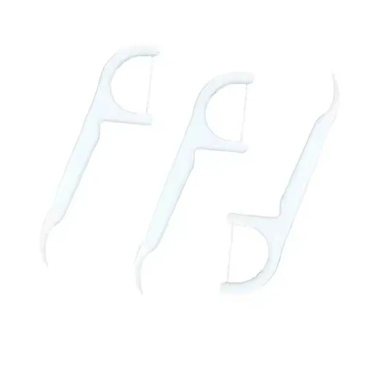 Portable Customized Orthodontic Dental Flossing Flosser Stick Dental Floss Picks Silicone Dental Floss