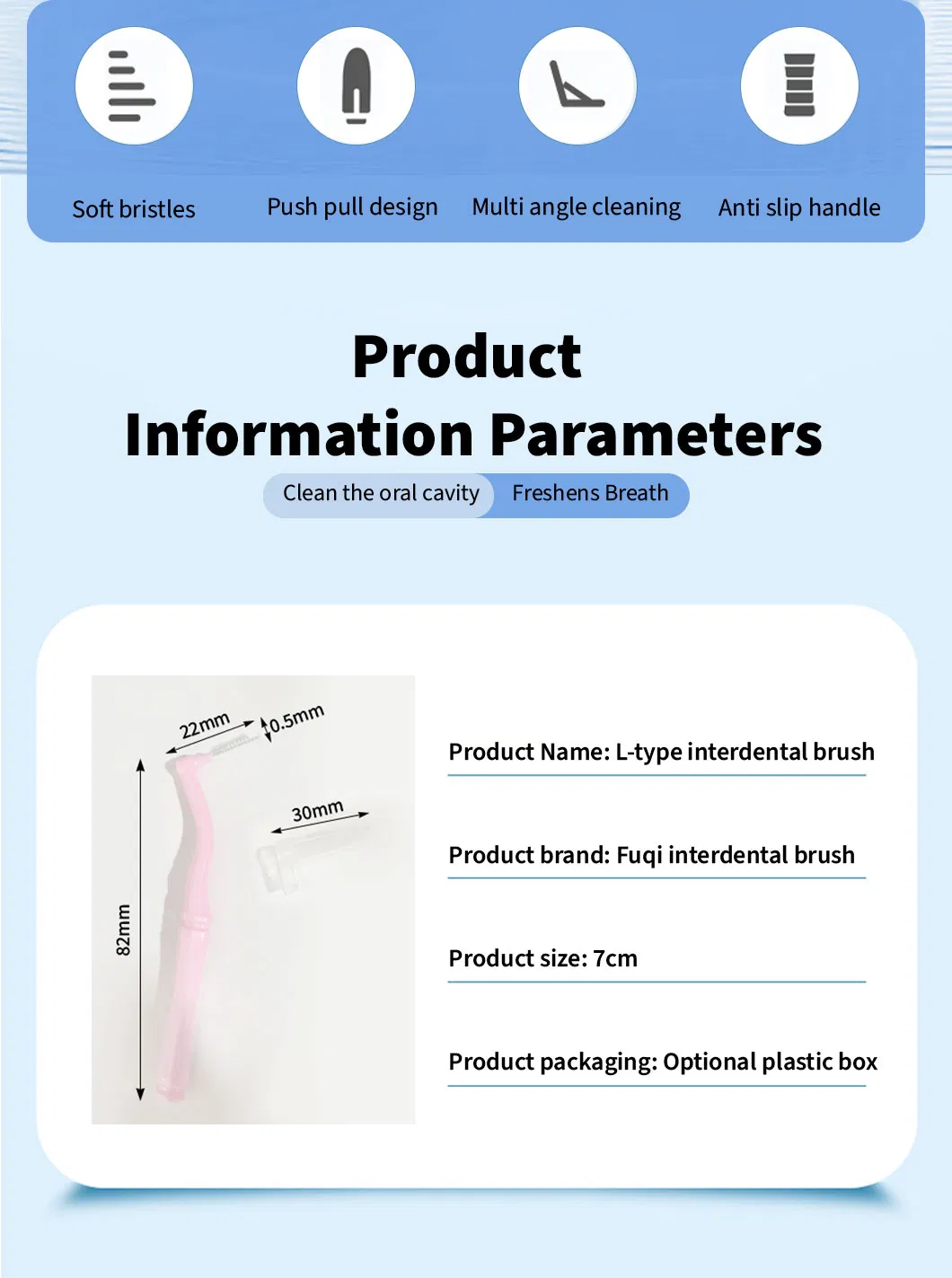 Biodegradable Clean Portable Tool Bamboo Toothpick Tooth Teeth Dental Floss Brush Interdental Toothbrush Orthodontic