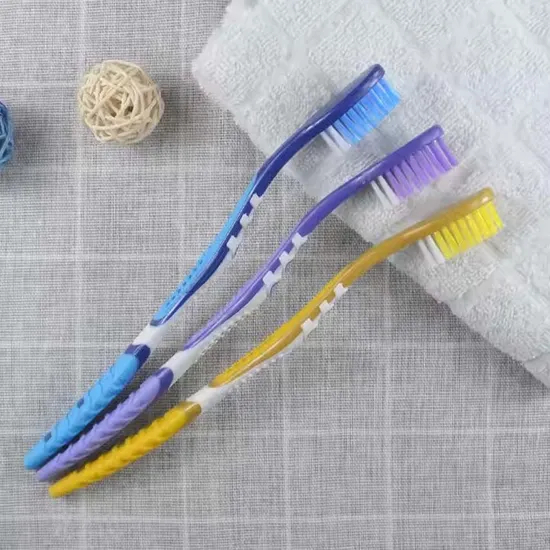 Custom Logo Individually Wrapped Manual Toothbrushes Bulk Soft Bristles with Plastic PP Handle for Home Travel Use