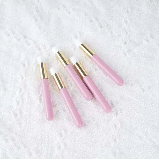 Private Label Colorful Lash Shampoo Brush Fancy Soft Customizable Fluffy Curved Eyelash Extension Bath Wash Shampoo Lash Brush