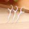 Eco-Friendly Biodegradable (Whole Stick) 50PCS Dental Floss Picks Corn Fibre PLA Portable Ultra Fine Cleaning Floss Stick