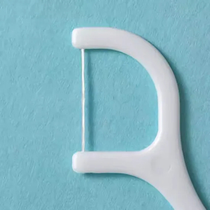 Top Sales 50PCS Waxed Mint Flavored Tooth Picks Floss Sticks Toothpick with Floss Flosser Picks