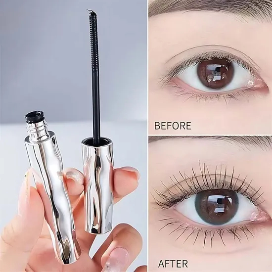 Custom Logo Sky High Eye Mascara Waterproof Extra Volume Essence Mascara Natural Curly Vegan Thick Eyelash Mascara