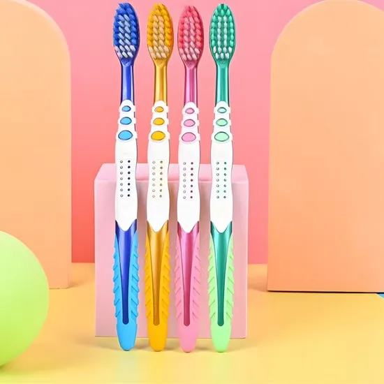 Sience 5-Zone Bristle Wide-Thin Toothbrush Set Two Soft Charcoal Bristle Wide Head Design Plastic for Adults Home Hotel
