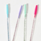Wholesale Hot Selling Private Label Wooden Handle Eyebrow Eyelash Extension Spoolie Wand Pink Eye Brow Lash Mascara Brush