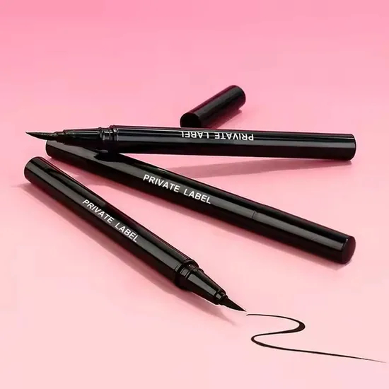 Wholesale Mineral Liquid Eyeliner Pen Waterproof Black Thin Tip Water Activated Private Label for Eye Makeup