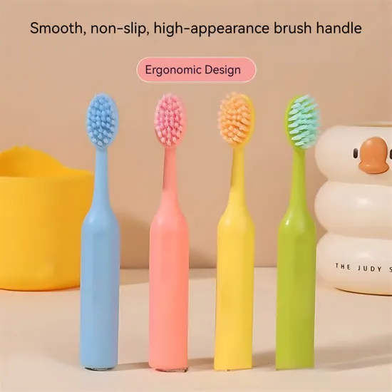 Factory Price Children's 3D Toothbrush 3-6-12 Years Old Three Sided Soft Three Sided Toothbrush Brush