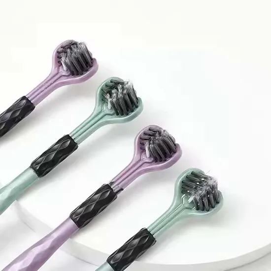 Adult Household Three Sided Toothbrush Soft Hair Wrap Tongue Coating Gingival Protection Cleaning Toothbrush Personal Care