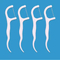Eco Friendly Charcoal Organic Tooth Flossing Sticker Flosser Organic Biodegradable Dental Floss Picks